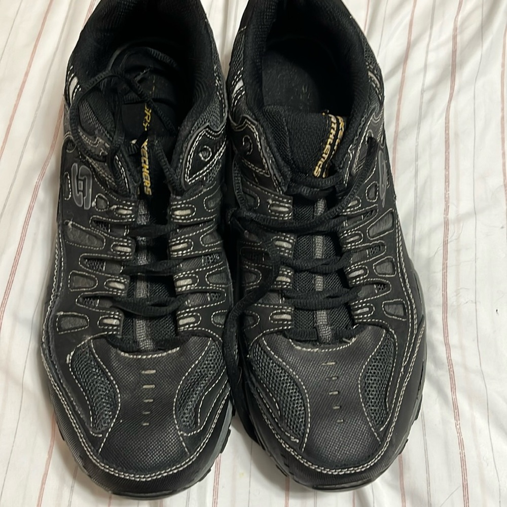 Mens Skechers black sneakers size 12